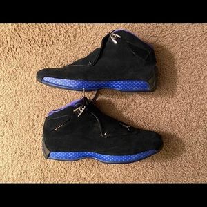 Jordan 18 Black & Royal Blue Size 12